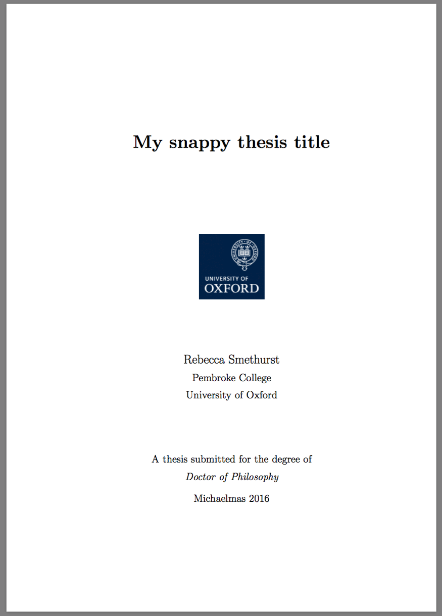 example thesis front page